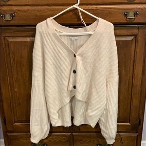 American Eagle button down cropped sweater